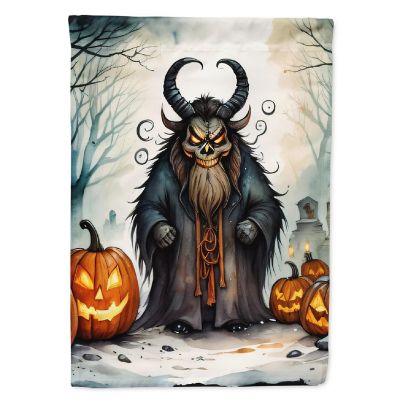 Krampus The Christmas Demon Spooky Halloween House Flag DAC2248 Image 1