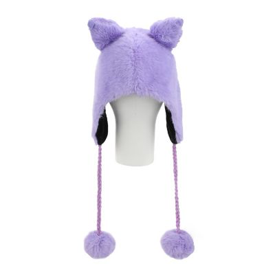 Kuromi-Inspired Purple Plush Laplander Image 1