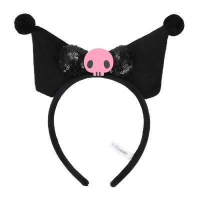 Kuromi Soft Plush Fabric Cosplay Headband Image 1