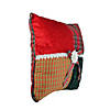 Kurt Adler 15.5" Red and Green Plaid Square Christmas Throw Pillow Image 1
