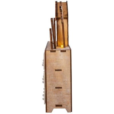 Kurt Adler Battery-Operated Light-Up LED Nativity Advent Calendar Image 3