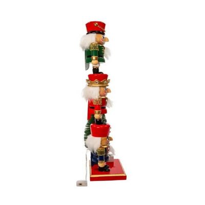 Kurt Adler Battery Operated Nutcracker with Light Up Tree- 18 Inches Image 1