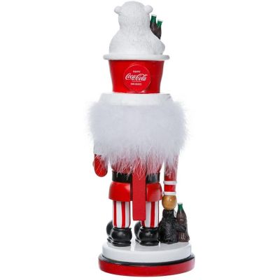 Kurt Adler Coke Nutcracker with Polar Bear Hat, 15 Inches Image 2