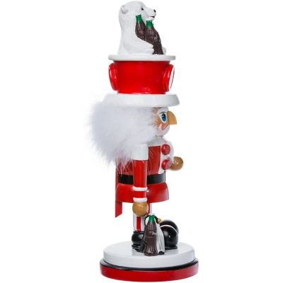 Kurt Adler Coke Nutcracker with Polar Bear Hat, 15 Inches Image 3