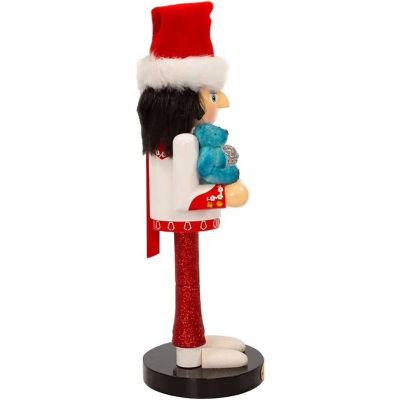 Kurt Adler Elvis Presley with Teddy Bear Nutcracker- Multicolored- 10 Inches Image 1