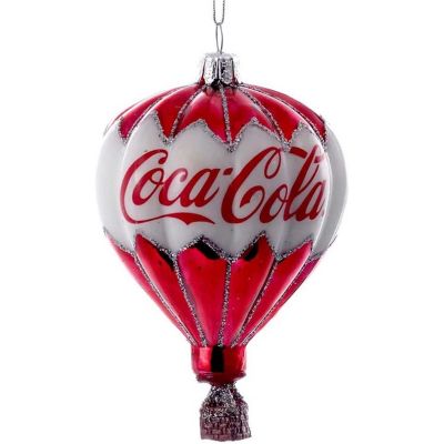 Kurt Adler Glass Coca-Cola Balloon Christmas Tree Ornament Image 1