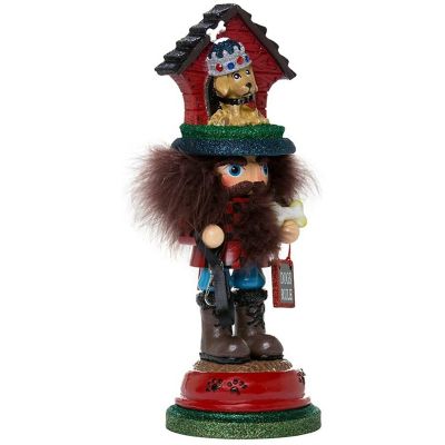 Kurt Adler HA0337 Hollywood Doghouse Hat Nutcracker-13-Inch Image 1