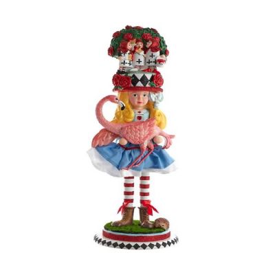 Kurt Adler Hollywood Alice in Wonderland With Flamingo Nutcracker 19 Inch Image 1