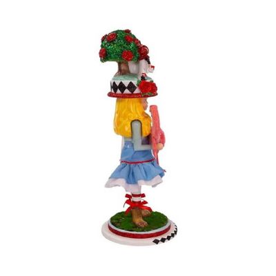 Kurt Adler Hollywood Alice in Wonderland With Flamingo Nutcracker 19 Inch Image 1