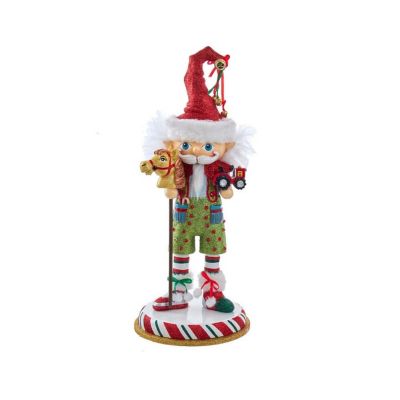 Kurt Adler Hollywood Elf with Hobby Horse Nutcracker, 15 Inches Image 1