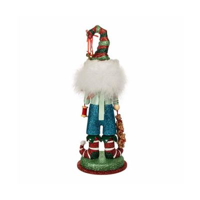 Kurt Adler Hollywood Elf with Teddy Bear Nutcracker, 15 Inches Image 1