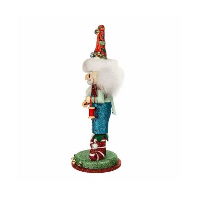 Kurt Adler Hollywood Elf with Teddy Bear Nutcracker, 15 Inches Image 2