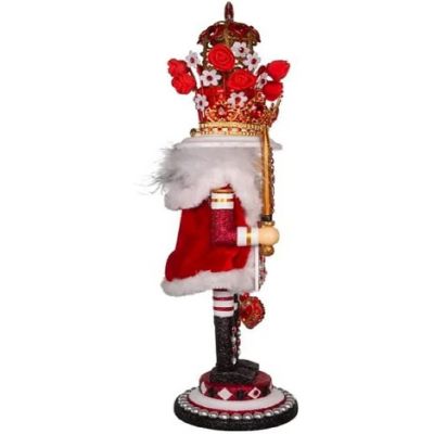 Kurt Adler Hollywood King Of Hearts Wood Christmas Nutcracker 18 Inch Multicolor Image 1