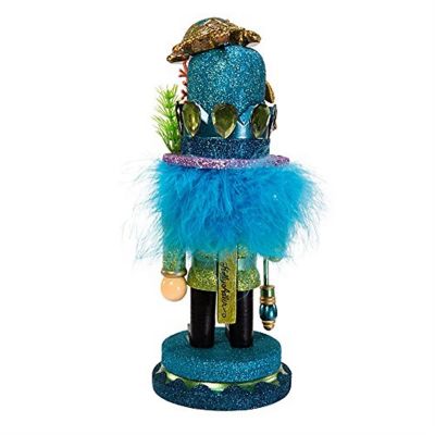 Kurt Adler Hollywood Nutcracker with Sea Turtle Hat, 11-Inch Image 1