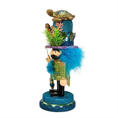 Kurt Adler Hollywood Nutcracker with Sea Turtle Hat, 11-Inch Image 2