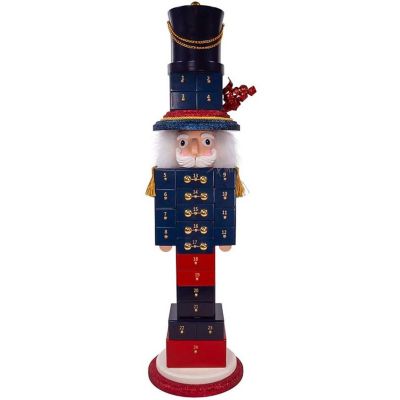 Kurt Adler Hollywood Nutcrackers, Advent Calendar Soldier Nutcracker, 30 Inches Image 1