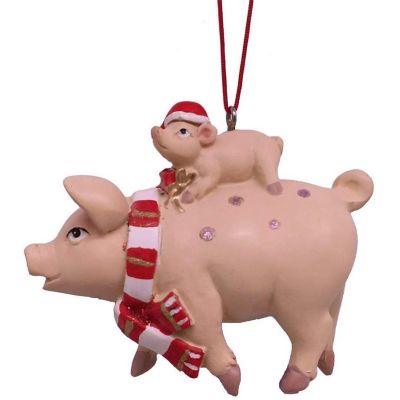 Kurt Adler Pig and Piglet Ornament Image 1