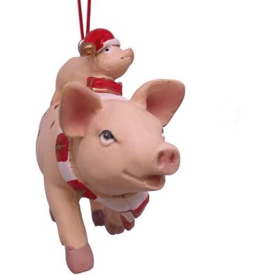 Kurt Adler Pig and Piglet Ornament Image 2
