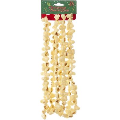 Kurt Adler Plastic Popcorn Garland For Christmas Decoration, Yellow 9 Ft. Long Image 2