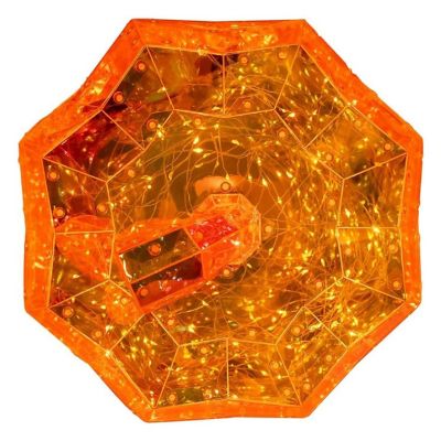 Kurt Adler Pre-Lit Iridescent Jack-O-Lantern, 10in Image 3