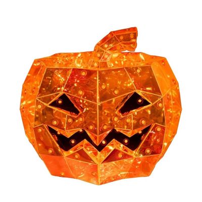 Kurt Adler Pre-Lit Iridescent Jack-O-Lantern, 6.5in Image 1
