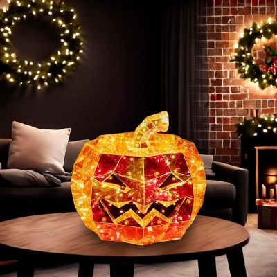 Kurt Adler Pre-Lit Iridescent Jack-O-Lantern, 6.5in Image 2