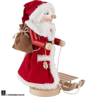 Kurt Adler Steinbach Volkskunst Handmade Nutcracker-Mrs. Santa with Sleigh-14 Image 1