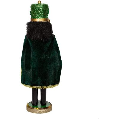 Kurt Adler Wooden Nutcrackers, Irish Nutcracker with Cape, 15 Inches Image 2