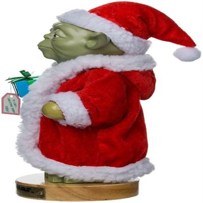 Kurt Adler Yoda in Santa Robe Nutcracker, 9-Inch Image 2