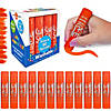 Kwik StiProper Solid Tempera Paint Sticks, Single Color Pack, Orange, Pack of 12 Image 3