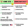Kwik StiProper Solid Tempera Paint Sticks, Single Color Pack, White, Pack of 12 Image 4
