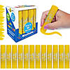 Kwik StiProper Solid Tempera Paint Sticks, Single Color Pack, Yellow, Pack of 12 Image 3