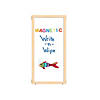 Kydz Suite Panel - S-Height - 24" Wide - Magnetic Write-N-Wipe Image 1