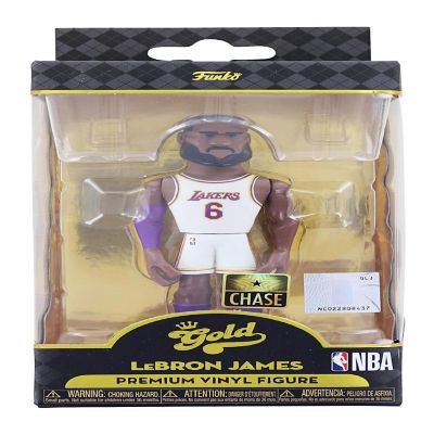 LA Lakers NBA Funko Gold 5 Inch Vinyl Figure  LeBron James Chase Image 1