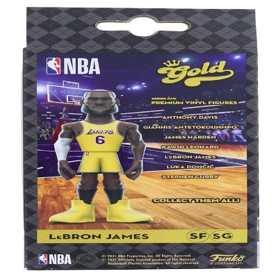LA Lakers NBA Funko Gold 5 Inch Vinyl Figure  LeBron James Image 1