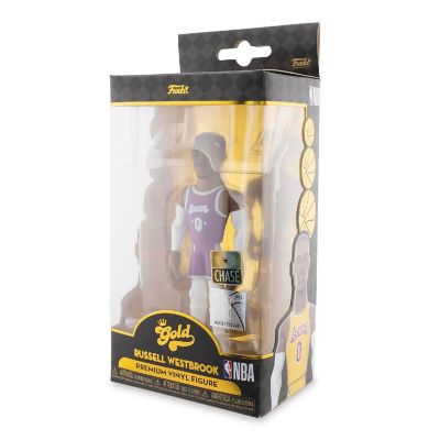 LA Lakers NBA Funko Gold 5 Inch Vinyl Figure  Russell Westbrook CHASE Image 2