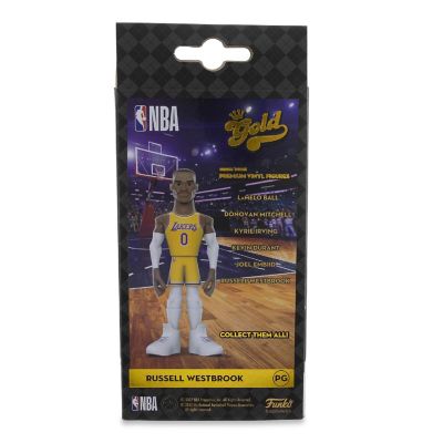 LA Lakers NBA Funko Gold 5 Inch Vinyl Figure  Russell Westbrook CHASE Image 3