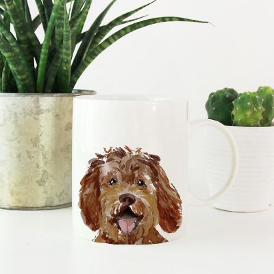 Labradoodle Up Close Ceramic Mug Image 1