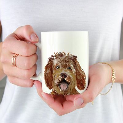 Labradoodle Up Close Ceramic Mug Image 2
