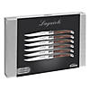 Laguiole Wood Handle Steak Knives Set Of 6-Brown & Gray Image 1