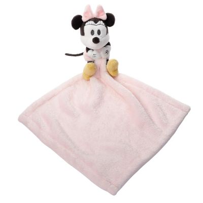 Lambs & Ivy Disney Baby Little Minnie Mouse Pink Lovey Plush Security Blanket Image 1