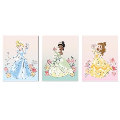 Lambs & Ivy Disney Princesses Nursery/Child Unframed Wall Art - 3pc 11&#8221; x 14&#8221; Image 1