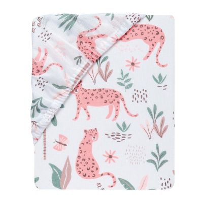 Lambs & Ivy Enchanted Safari Animals 100% Cotton Jungle Baby Fitted Crib Sheet Image 2