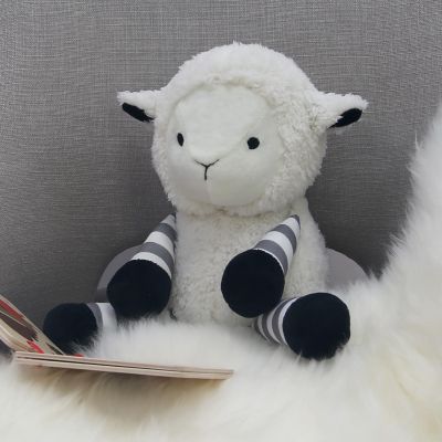 Lambs & Ivy Little Sheep White/Gray Plush Lamb Stuffed Animal Toy - Ivy Image 2