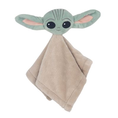 Lambs & Ivy Star Wars Cozy Friends Baby Yoda/Grogu Lovey & Door Pillow Gift Set Image 2