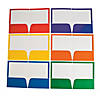 Laminated Rainbow Pocket Folders - 12 Pc. Image 1