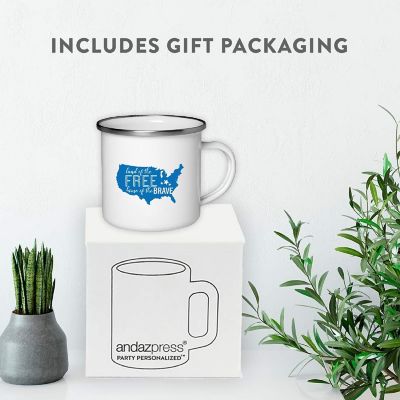 Land Free Home Brave 11oz Campfire Mug Image 3