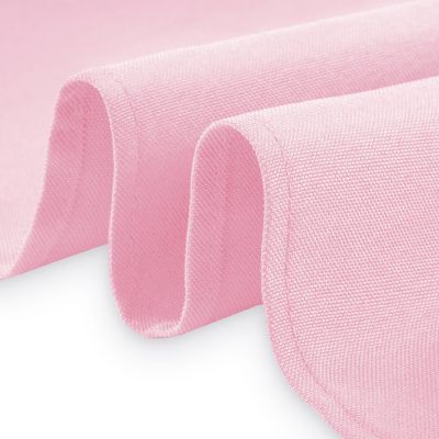 Lann's Linens 1 Dozen 20" Cloth Dinner Table Napkins for Weddings - Polyester Fabric Pink Image 2