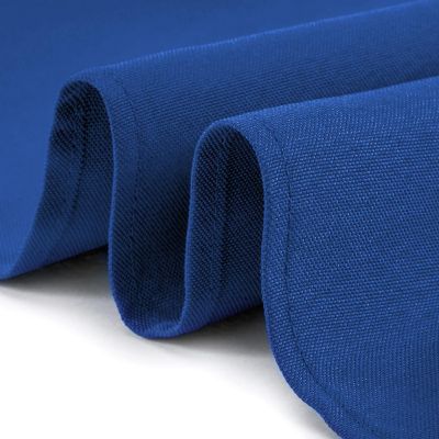 Lann's Linens 10 Pack 120" Round Wedding Banquet Polyester Fabric Tablecloths - Royal Blue Image 2