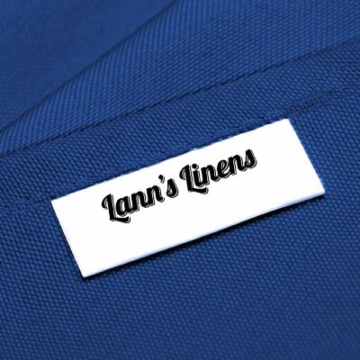 Lann's Linens 10 Pack 120" Round Wedding Banquet Polyester Fabric Tablecloths - Royal Blue Image 3